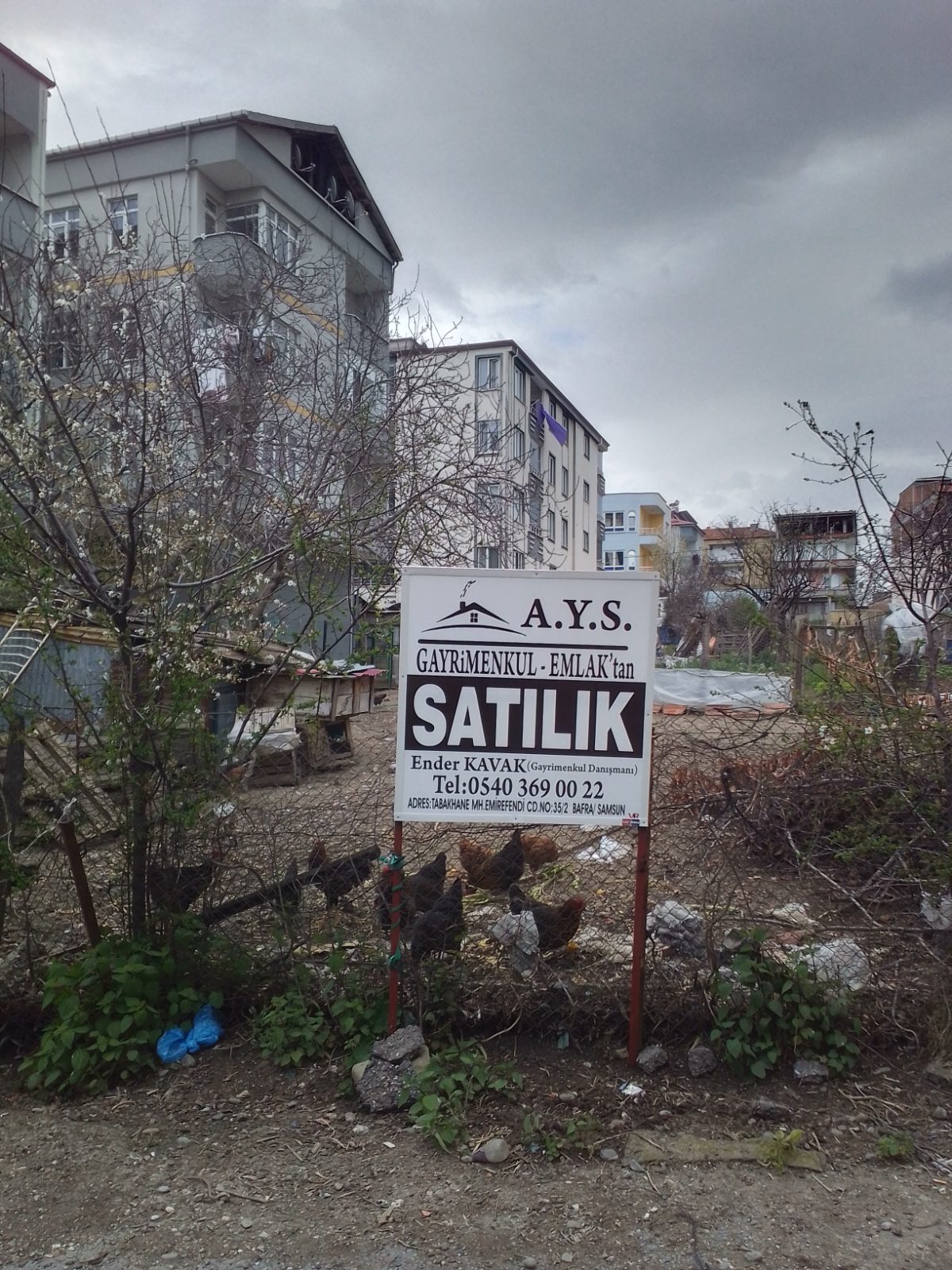 A.Y.S.GAYRİMENKUL ENDER'DEN SATILIK..DAİRE FİYATINA 4 KAT İMARLI ARSA