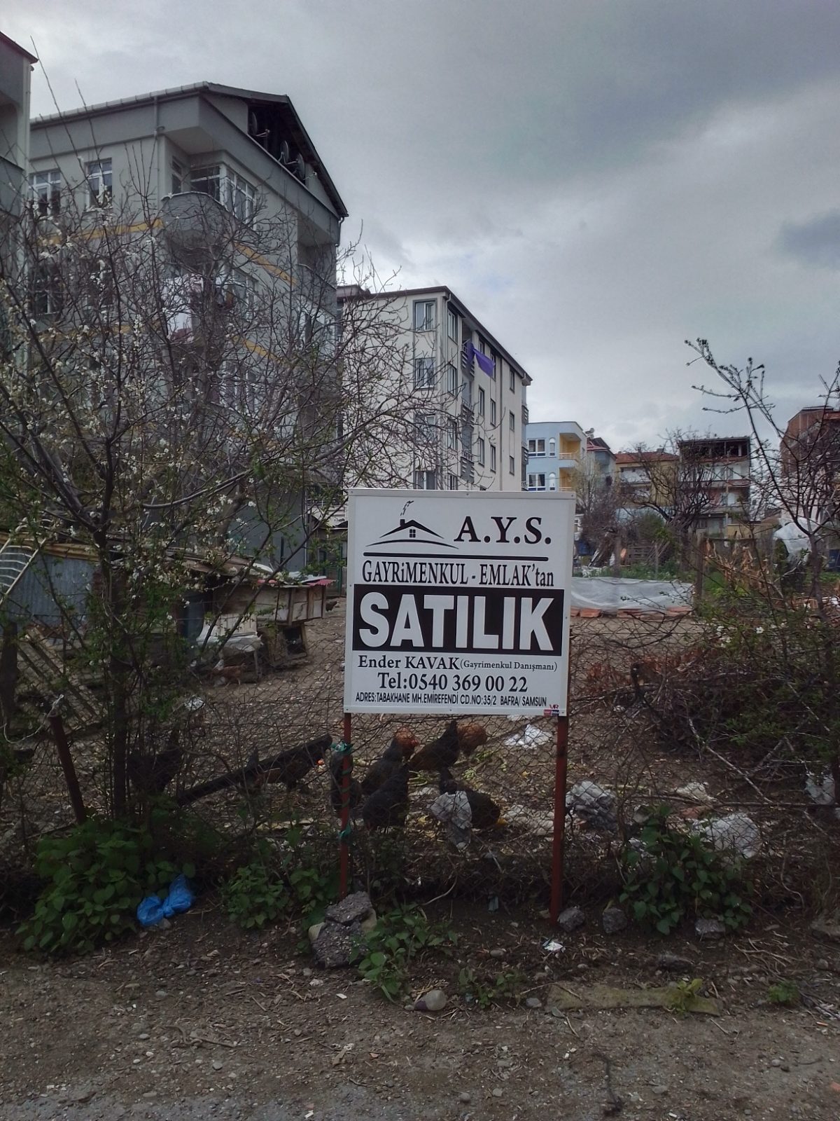 A.Y.S.GAYRİMENKUL ENDER'DEN SATILIK..DAİRE FİYATINA 4 KAT İMARLI ARSA